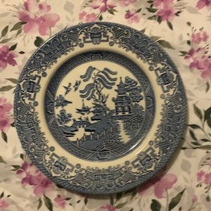 Blue willow china plate final sale price!